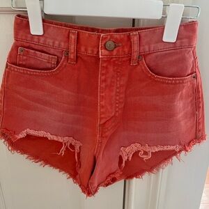 Urban Outfitters BDG Vibrant Burnt Orange Jean Shorts